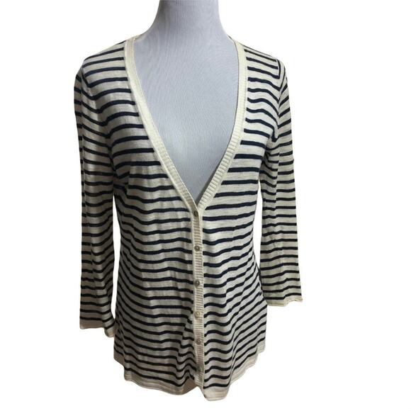 L.O.G.G. H&M striped cotton cardigan LARGE - Picture 1 of 9